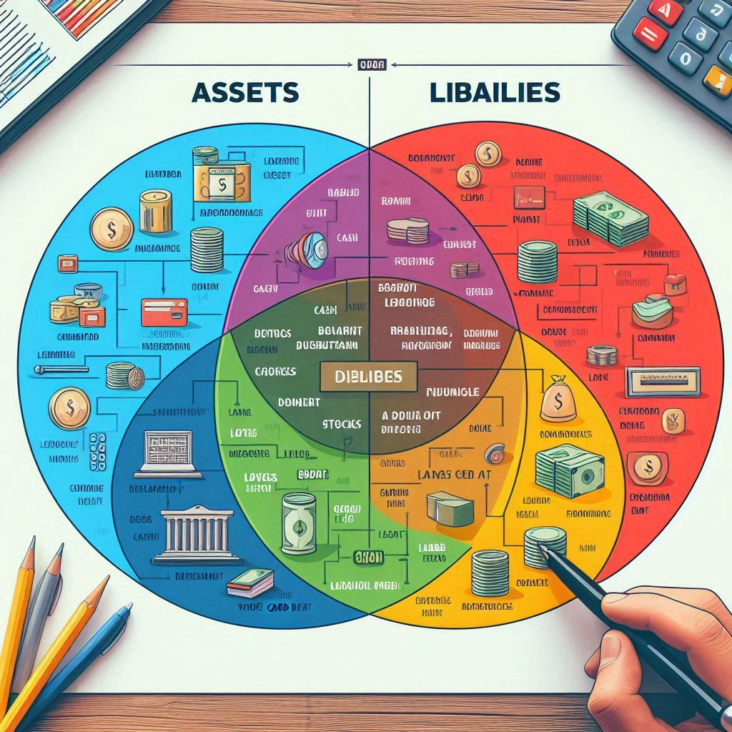 diferencia entre activos y pasivos