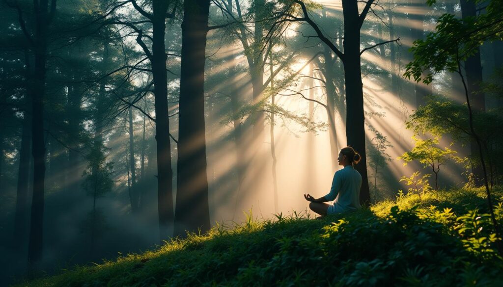 meditación espiritual, conexión trascendental